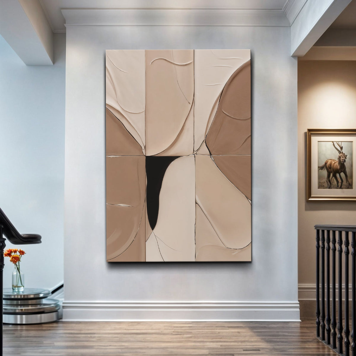 Neutral Abstract Boho Wall Art, photo 5 of 10