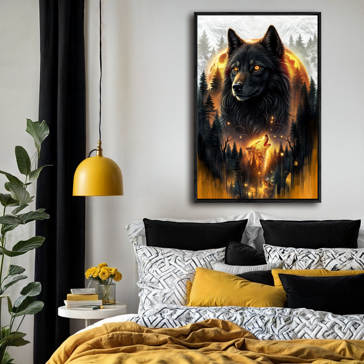 Eclipse of the Alpha Wolf Wall Art, photo 3 of 10