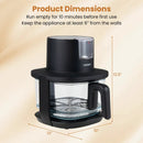 4.7 QT Glass Air Fryer with Steam Frying Mode by LJGDeals