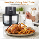 4.7 QT Glass Air Fryer with Steam Frying Mode by LJGDeals