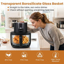 4.7 QT Glass Air Fryer with Steam Frying Mode by LJGDeals