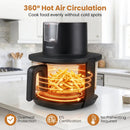 4.7 QT Glass Air Fryer with Steam Frying Mode by LJGDeals