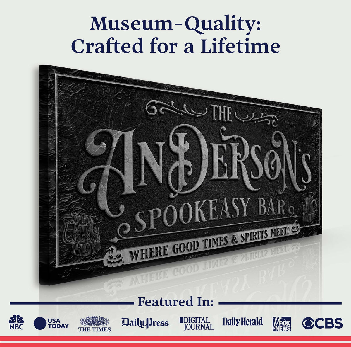 Personalized Spookeasy Bar Sign, photo 4 of 8