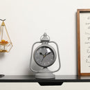 9.5" High Garden Antique Lantern Design Desk Clock (Grey) by JHY DESIGN
