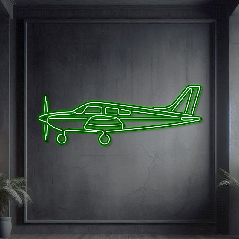 Archer LX Metal Neon Aircraft Wall Art - NCN0013