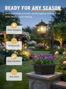 Solar Lamp Post with Flower Pot – Outdoor Garden & Patio Light – Multi Pack by 2Dropme