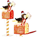 4.8 FT Christmas Lighted Penguin on Mailbox Pre-lit Xmas Decoration with 100 LED Warm White Lights by LJGDeals