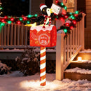 4.8 FT Christmas Lighted Penguin on Mailbox Pre-lit Xmas Decoration with 100 LED Warm White Lights by LJGDeals