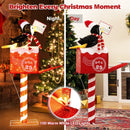 4.8 FT Christmas Lighted Penguin on Mailbox Pre-lit Xmas Decoration with 100 LED Warm White Lights by LJGDeals
