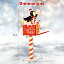 4.8 FT Christmas Lighted Penguin on Mailbox Pre-lit Xmas Decoration with 100 LED Warm White Lights by LJGDeals