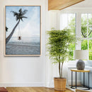 Tropical Swing Wall Art Canvas Print – Palm Trees Ocean View