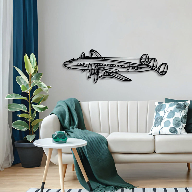 C-121A Constellation Angle Metal Aircraft Wall Art - NCP0530