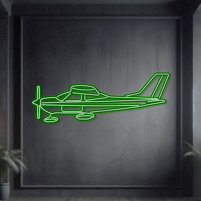 177A Metal Neon Aircraft Wall Art - NCN0001