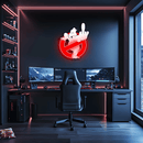 Ghostbusters Plexiglass Neon Art, Uv Print Neon Sign, Neon Light Sign, Neon Wall Art, Neon Sign, Neon Light Sign, Neon Gifts, Housewarming