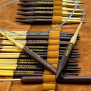 Premium 3.5 Inch Rosewood Interchangeable Circular Knitting Needle Set with Carrying Case (29 Piece Set) by Revolution Fibers