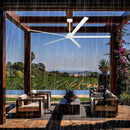 72 Inch 84 Inch Winni IPX4 Outdoor Downrod Mount Ceiling Fan with Remote Control by Parrot Uncle