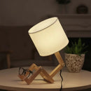 Creative Shape-Changing Wooden Lamp – Foldable Modern Desk Light for Bedroom, Study & Living Room by 2Dropme