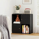 4-Cube Bookcase with 2 Cabinets and Anti-Tip Kit by LJGDeals