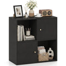 4-Cube Bookcase with 2 Cabinets and Anti-Tip Kit by LJGDeals