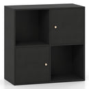 4-Cube Bookcase with 2 Cabinets and Anti-Tip Kit by DirectDeals
