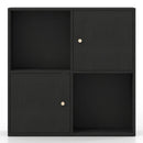 4-Cube Bookcase with 2 Cabinets and Anti-Tip Kit by DirectDeals