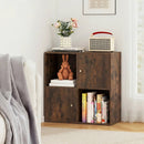4-Cube Bookcase with 2 Cabinets and Anti-Tip Kit by LJGDeals