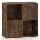 4-Cube Bookcase with 2 Cabinets and Anti-Tip Kit by LJGDeals