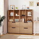 4-Cube Bookcase with 2 Drawers 51 inch 5-Tier Tall Freestanding Bookshelf by LJGDeals