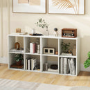 4 Cube Bookshelf with Back Guardrail for Living Room Bedroom by LJGDeals
