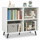 4-Cube Bookshelf with Metal Legs - White by LJGDeals
