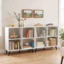 4-Cube Bookshelf with Metal Legs - White by LJGDeals