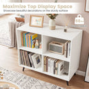 4-Cube Bookshelf with Metal Legs - White by LJGDeals