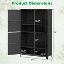 Rattan Vertical Storage Shed with Adjustable Shelves by LJGDeals