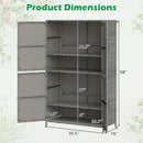 Rattan Vertical Storage Shed with Adjustable Shelves by DirectDeals