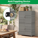 Rattan Vertical Storage Shed with Adjustable Shelves by DirectDeals