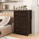 4 Drawer Dresser for Closet Hallway Living Room Nursery-Brown by LJGDeals