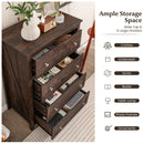 4 Drawer Dresser for Closet Hallway Living Room Nursery-Brown by LJGDeals
