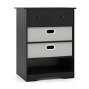 4-Drawer Dresser Modern Chest Storage Organizer with Open Shelves