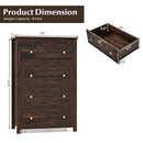 4 Drawer Dresser for Closet Hallway Living Room Nursery-Brown by LJGDeals