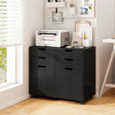 4 Drawer File Cabinet with Wheels for Home Office Organization by LJGDeals
