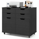 4 Drawer File Cabinet with Wheels for Home Office Organization by LJGDeals
