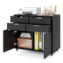 4 Drawer File Cabinet with Wheels for Home Office Organization by LJGDeals
