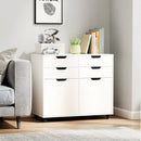 4 Drawer File Cabinet with Wheels for Home Office Organization by LJGDeals
