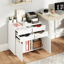 4 Drawer File Cabinet with Wheels for Home Office Organization by LJGDeals