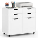 4 Drawer File Cabinet with Wheels for Home Office Organization by LJGDeals