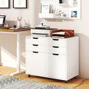 4 Drawer File Cabinet with Wheels for Home Office Organization by LJGDeals