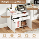 4 Drawer File Cabinet with Wheels for Home Office Organization by LJGDeals