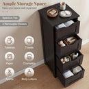 4-Drawer Freestanding Floor Cabinet with Anti-Toppling Device by LJGDeals