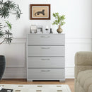 4 Drawer Storage Cabinet with Metal Legs Handles with Anti-Toppling Devices by LJGDeals