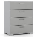 4 Drawer Storage Cabinet with Metal Legs Handles with Anti-Toppling Devices by LJGDeals